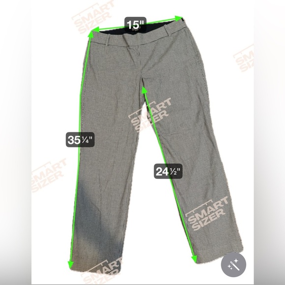 J. Crew Houndstooth Pixie Pants - size 6. B9 - Picture 7 of 8